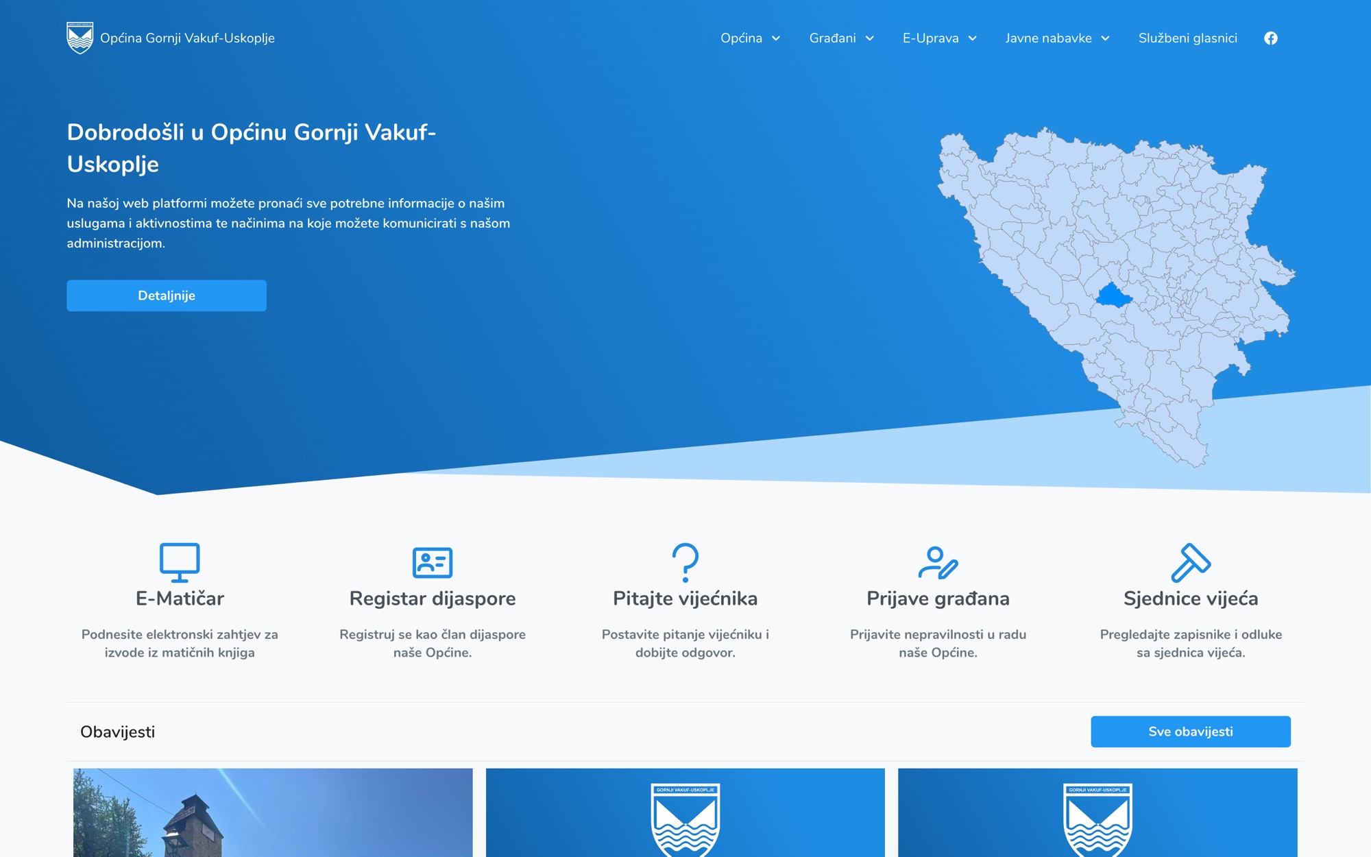 Web portal Općine Gornji Vakuf-Uskoplje